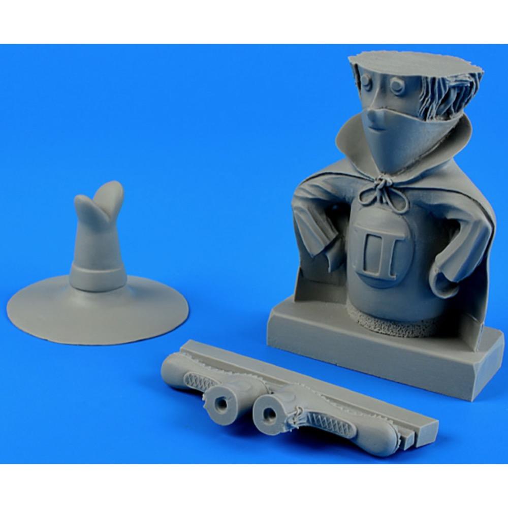 Aires 100001 90mm F-4 Phantom II Mascot Resin Model Kit - Perfect for Military Aircraft Collectors & Scale Model Enthusiasts