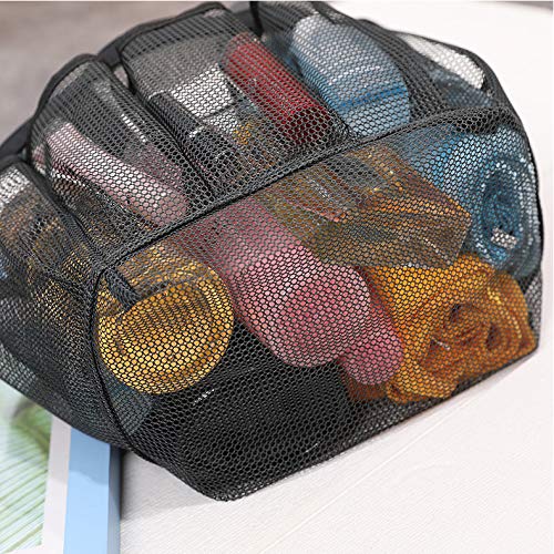 Women's Beach Bag with Multiple Pockets - Hanging Mesh Makeup Travel Organizer - Portable Multifunctional Swimming Tote for Pool, Vacation & Gym