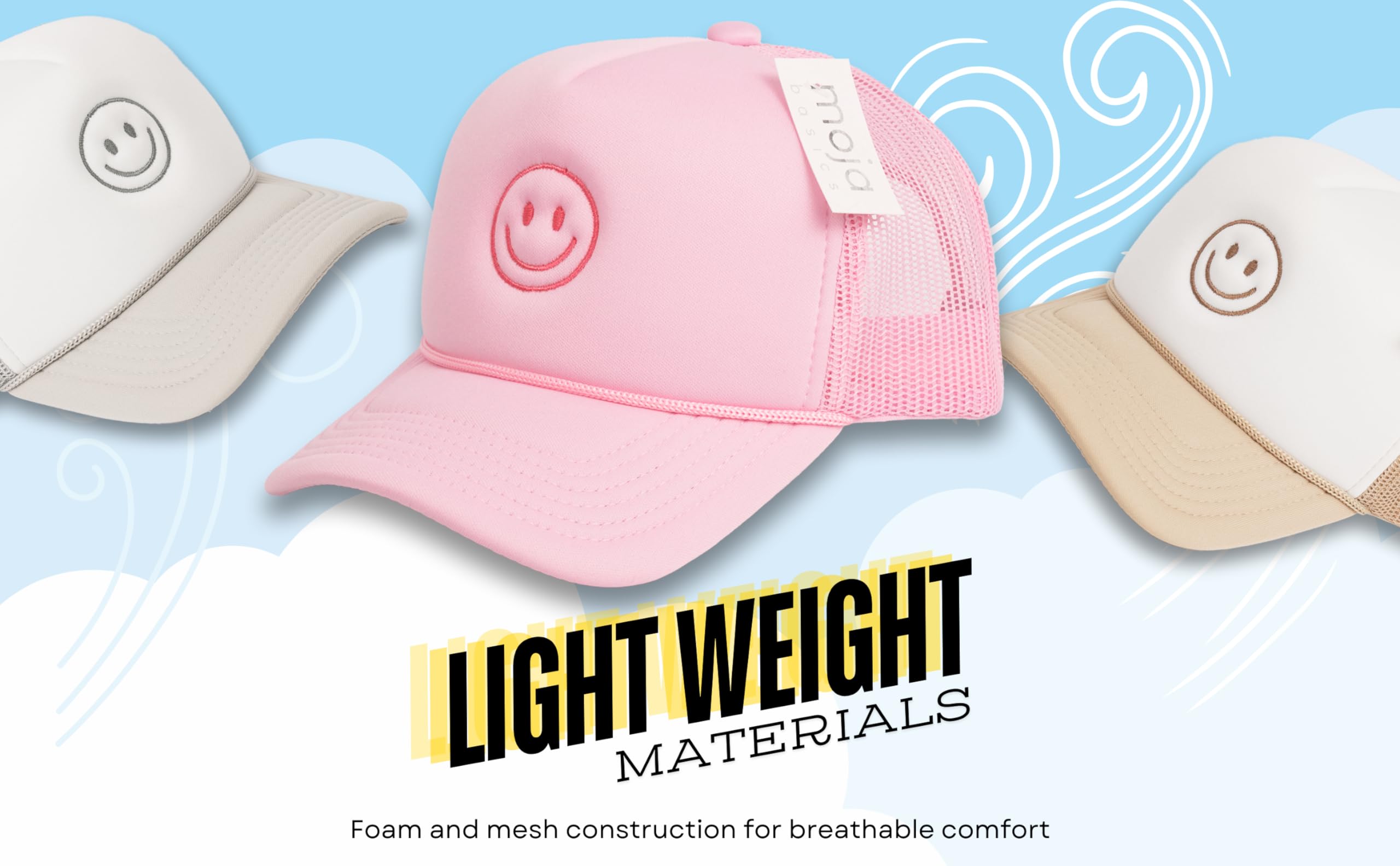 Happy Kid - Premium Child Foam Trucker Hat Snapback | Adjustable Baseball Cap for Boys & Girls | Perfect for Outdoor Play, Sports & Sun Protection