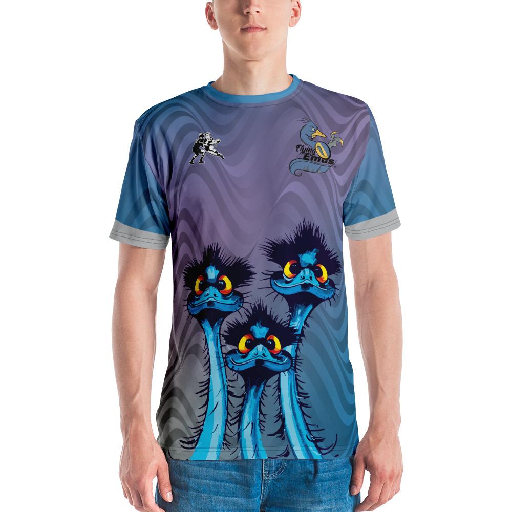 Flying Emus Cheers Graphic Short Sleeve T-Shirt for Men & Women - Casual Summer Tee for Outdoors, Travel and Streetwear Fashion