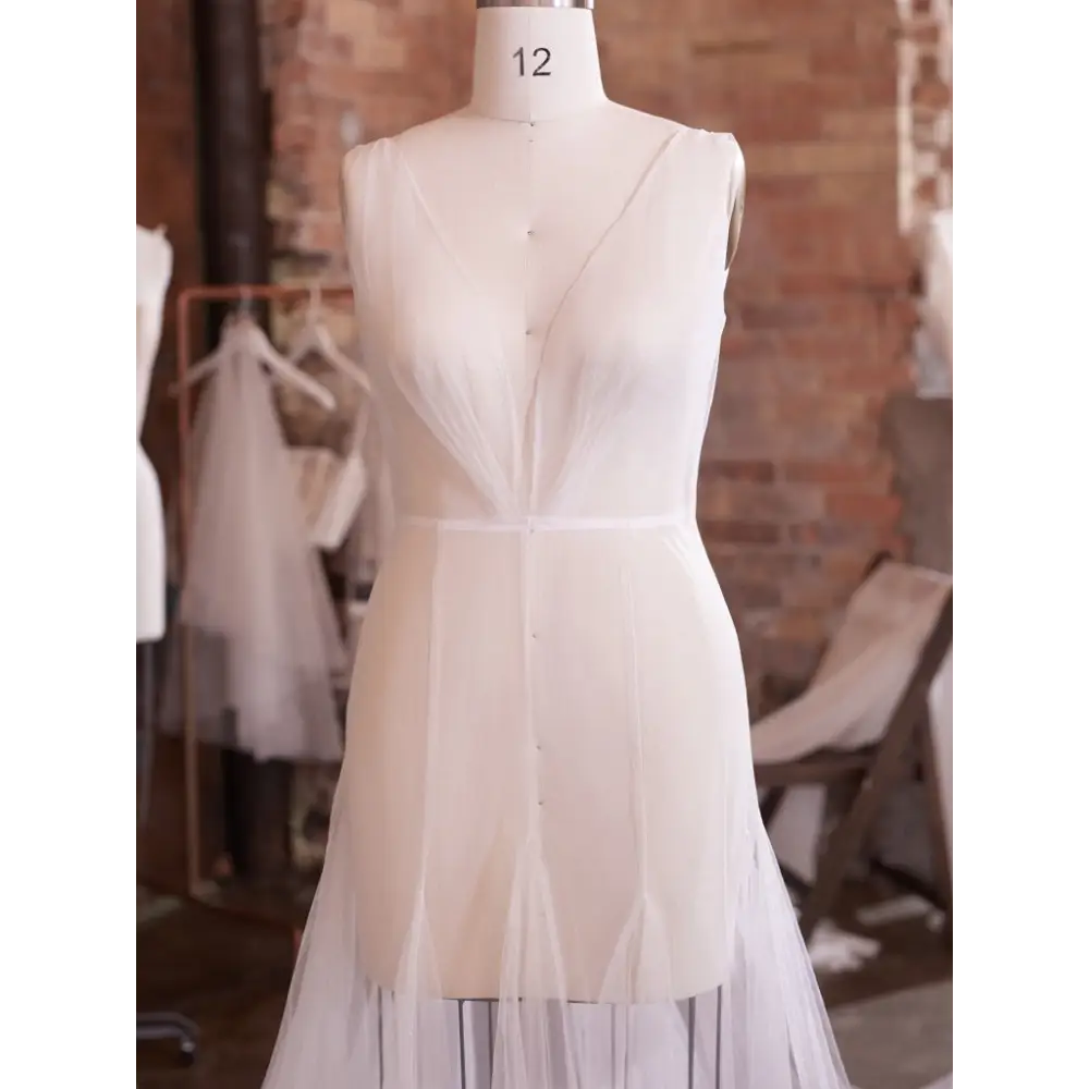 Maggie Sottero Skye Plain Wedding Jacket - Elegant Bridal Cover-Up for Church Ceremony & Outdoor Photos