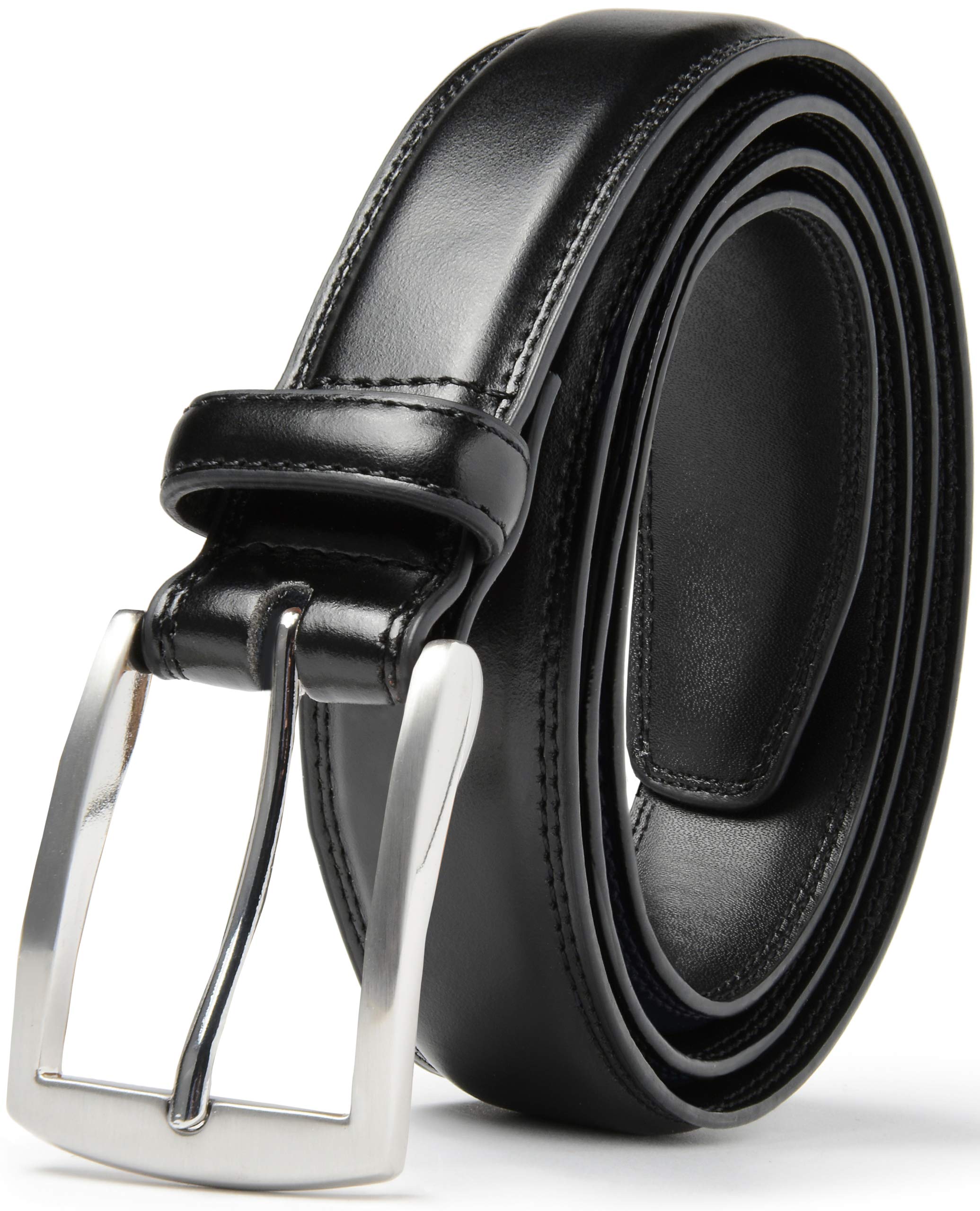 Premium Men's Dress Belt - 100% Genuine Cow Leather Handmade Belt for Business & Formal Wear - Durable & Stylish Accessory for Office, Wedding & Special Occasions