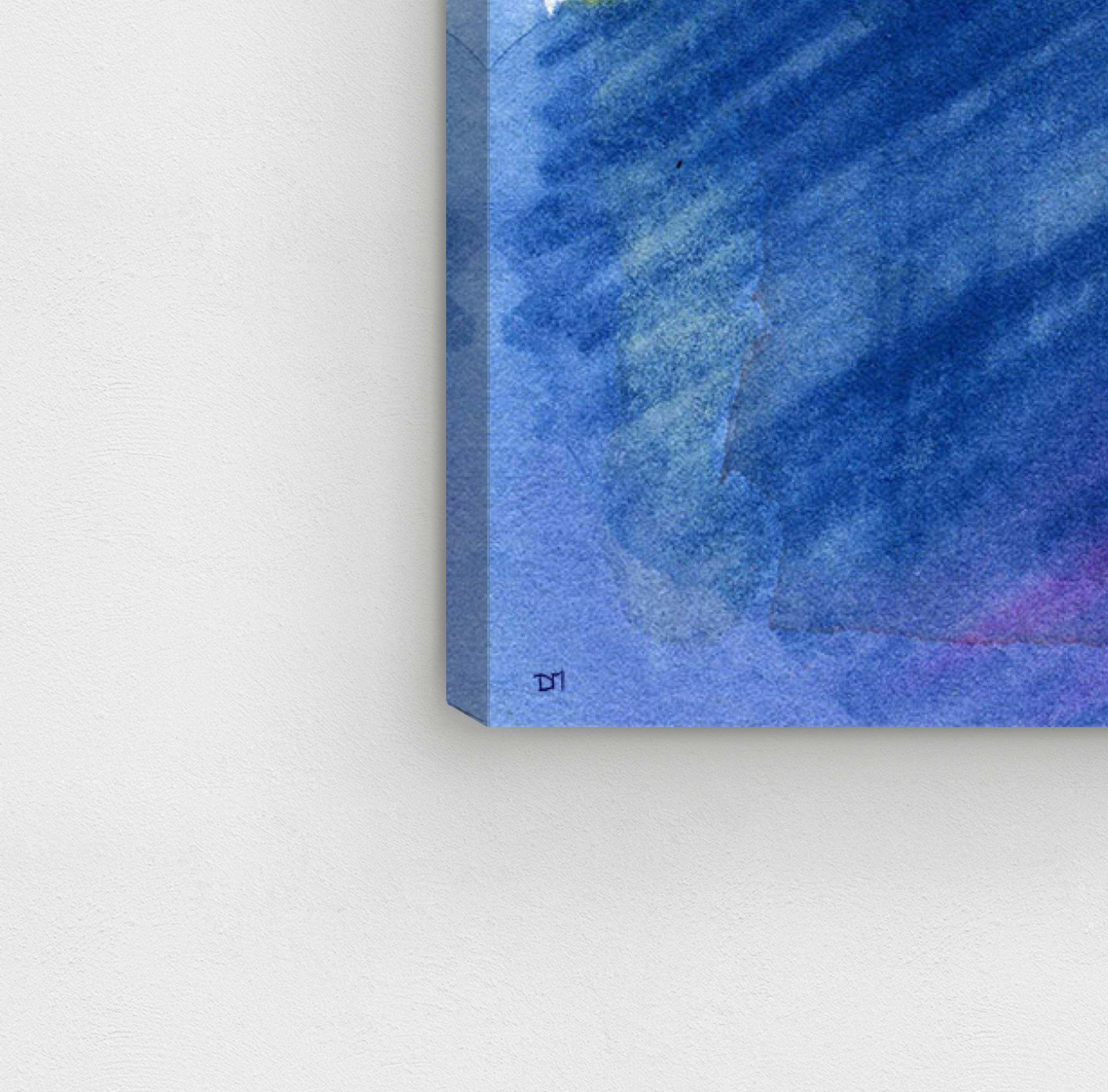Abstract Moon Light Wall Art Canvas Print - 12
