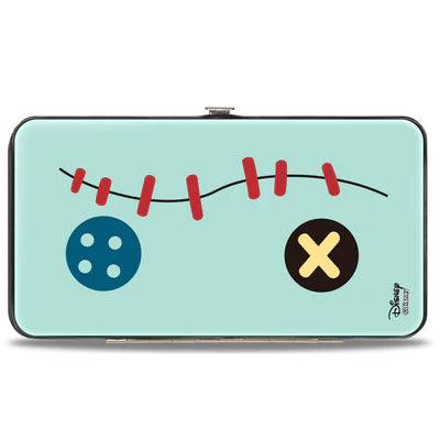 Lilo & Stitch Scrump Face Hinged Wallet - Cute Disney Character Wallet for Women & Girls - Perfect for Everyday Use, Travel, and Gift Giving