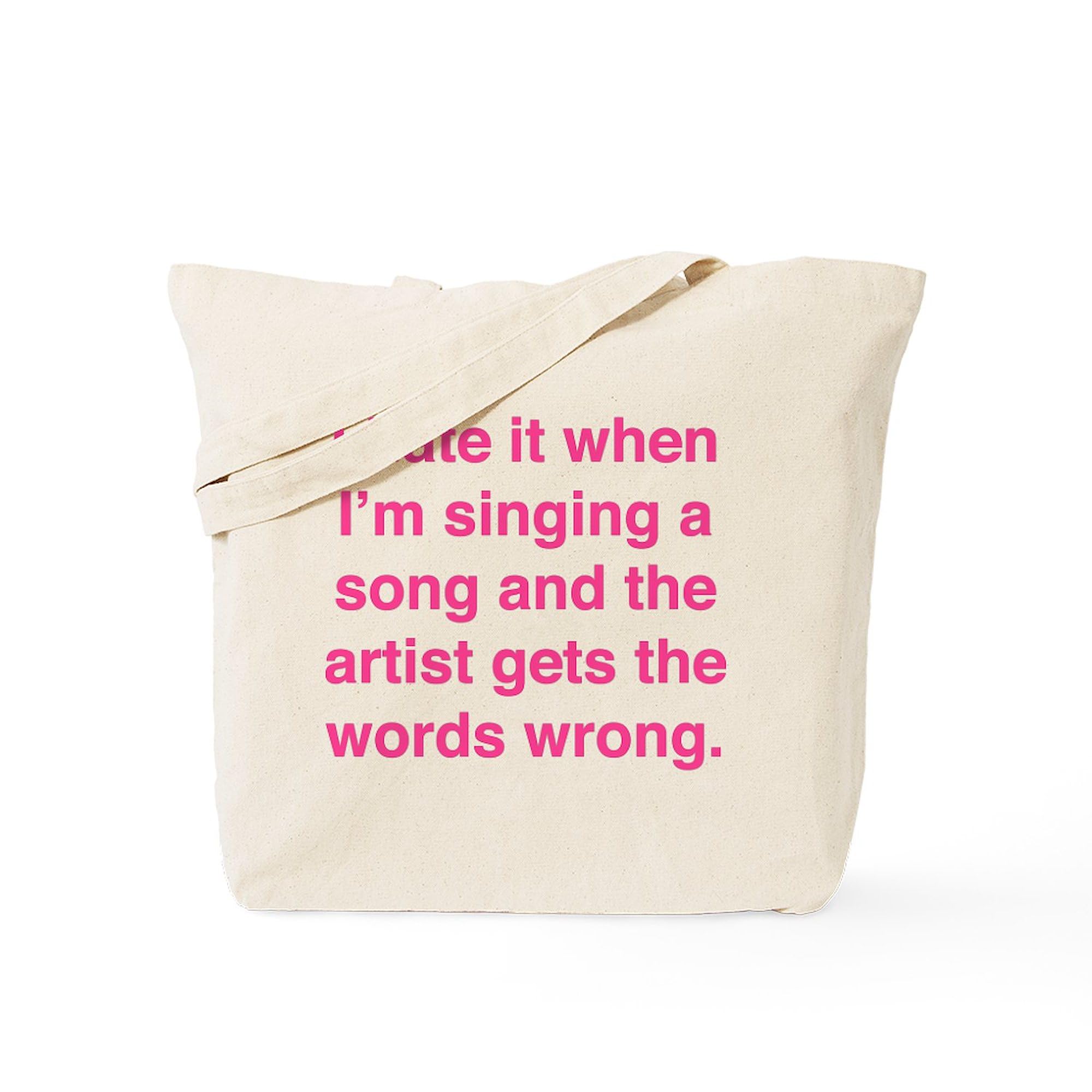 Singing A Song Tote Bag - Natural Canvas Reusable Shopping Bag for Groceries, Beach & Everyday Use | Eco-Friendly Cotton Tote by CafePress