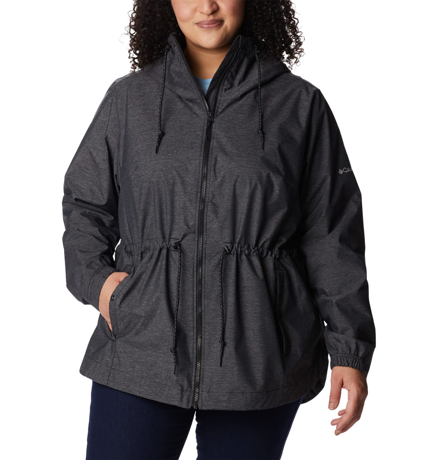 Columbia Women's Lillian Ridge Waterproof Hiking Shell Jacket - Lightweight Windproof Raincoat for Outdoor Adventures, Camping & Travel