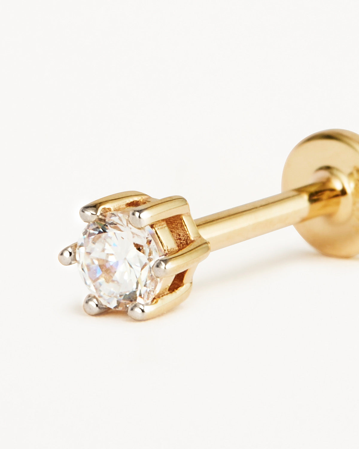 14K Solid Gold Cartilage Earrings with Crystals - Dainty & Elegant Hoop Earrings for Women - Perfect for Everyday Wear, Parties & Special Occasions