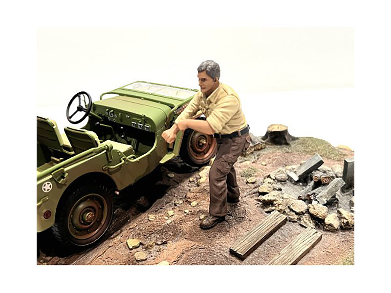 1/18 Scale 4X4 Mechanic Figure 3-Pack by American Diorama - Perfect for RC Car Enthusiasts & Model Diorama Scenes