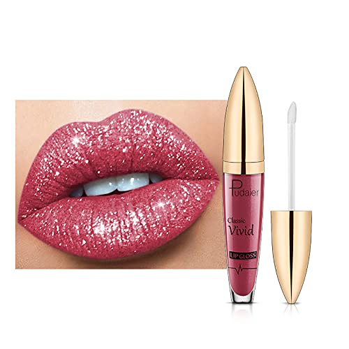 Metallic Glitter Lipstick - Long Lasting & Waterproof for Party Makeup