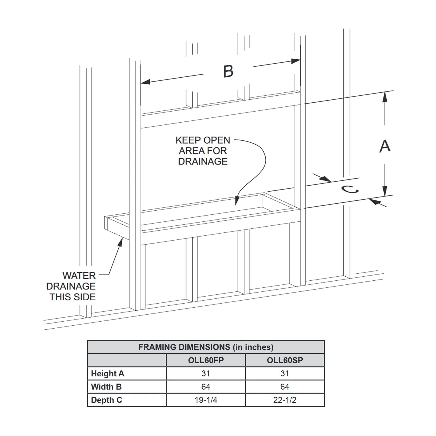 60 Inch Single Sided Outdoor Linear Fireplace - Empire Carol Rose - Modern Patio & Backyard Heating Solution for Decks, Gardens & Outdoor Living Spaces