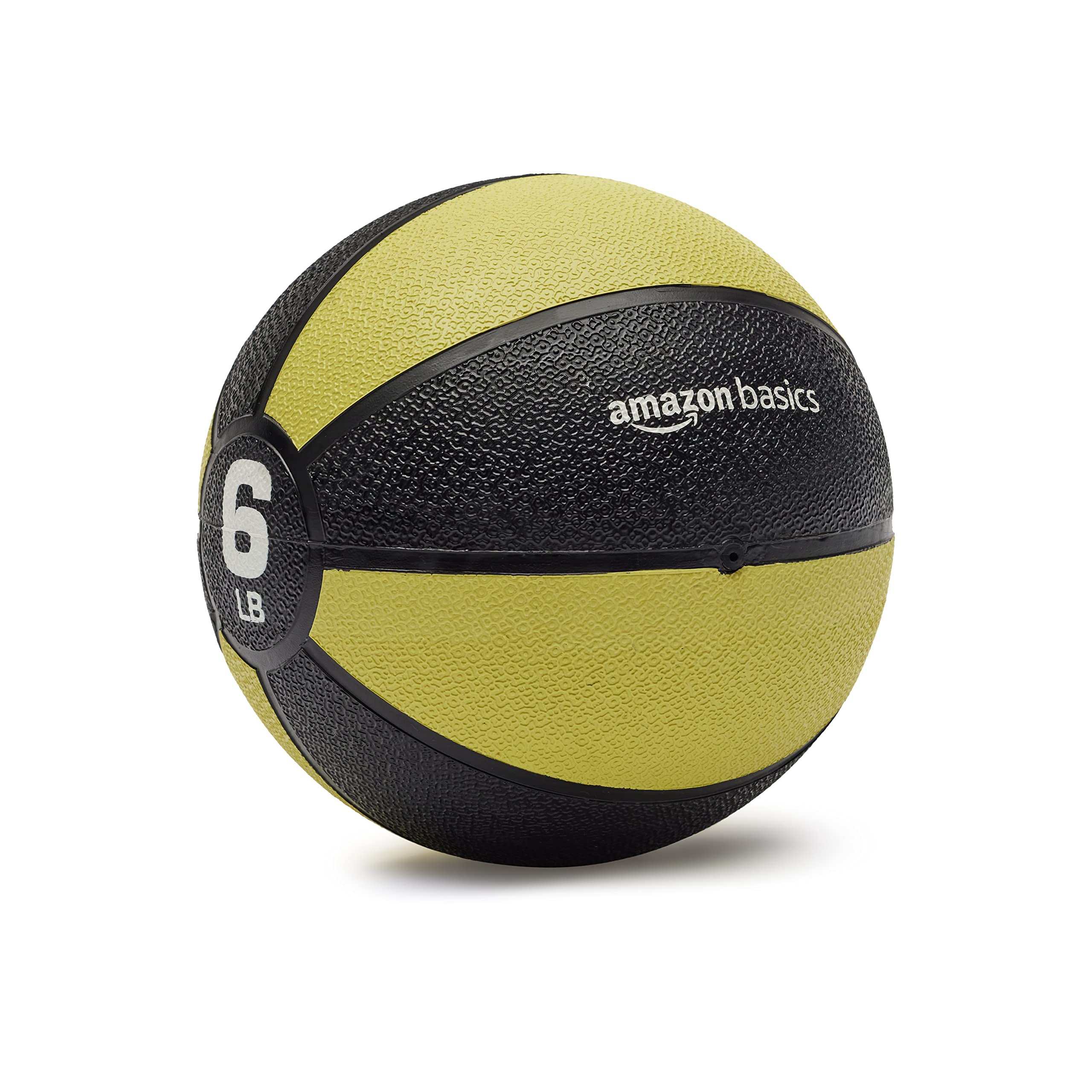 Amazon Basics Weighted Medicine Ball - 6-30 lbs for Strength Training, CrossFit, Yoga & Home Gym Workouts - Durable Rubber Coating for Grip & Safety - Perfect for Fitness, Rehabilitation & Sports Training