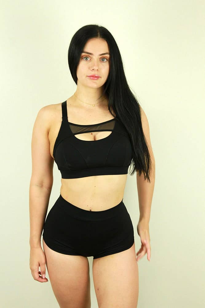 Matte Black High Waist Cheeky Shorts for Women - Sexy Comfortable Stretchy Underwear for Everyday Wear | Perfect for Yoga, Lounge & Sleep