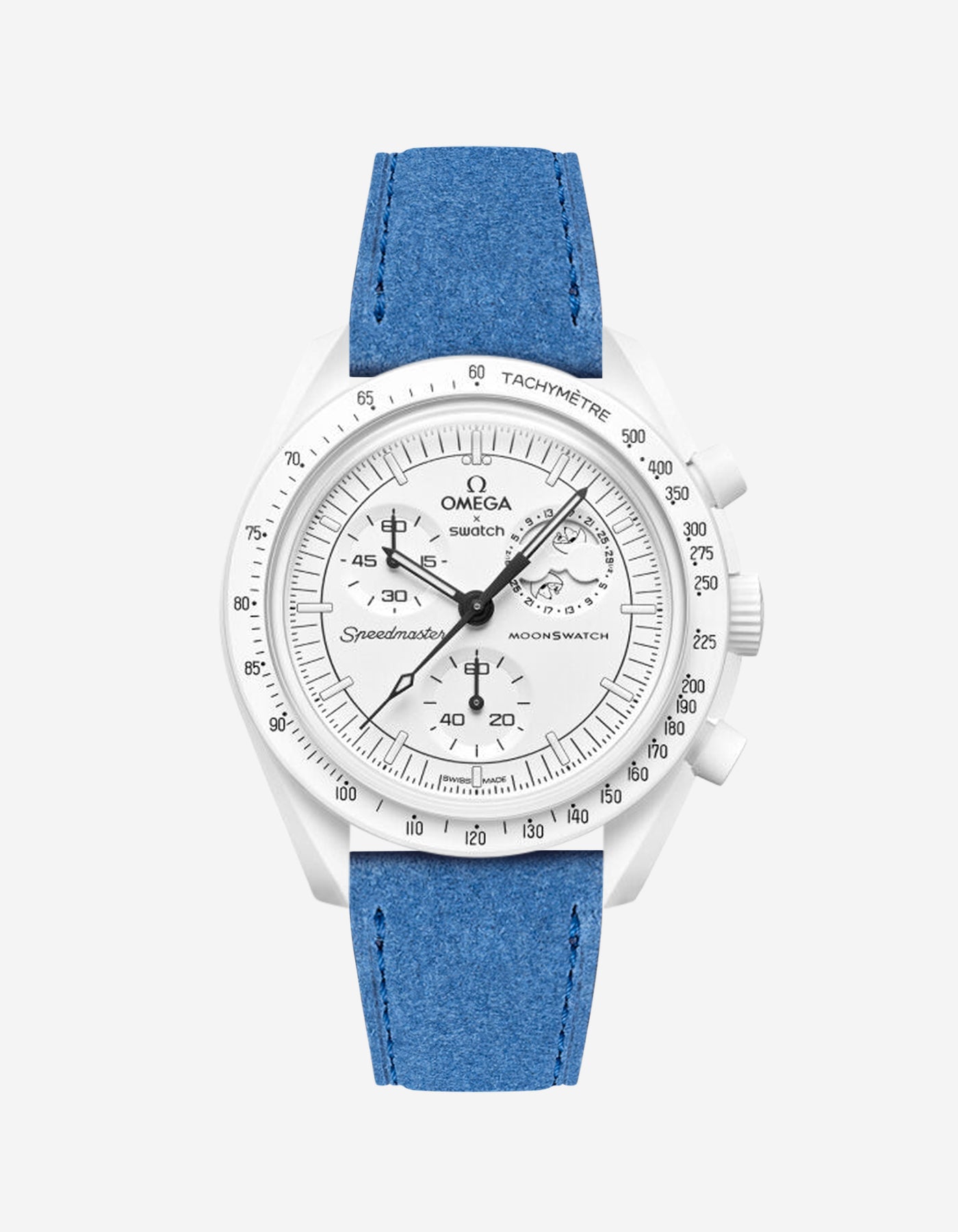 Omega X Swatch Mission to the Moonphase Full Moon Genuine Leather Watch Straps - Replacement Band for Moon Watch - Perfect for Dress Watches, Casual Wear & Space-Themed Collections
