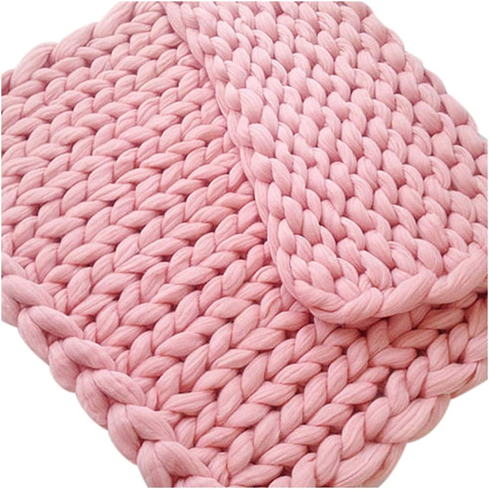 Handmade Chunky Knit Blanket - Soft & Cozy Large Braided Throw Blanket for Bed, Sofa & Chair - 100x120cm Black - Perfect for Winter Nights, Home Decor & Gift Giving