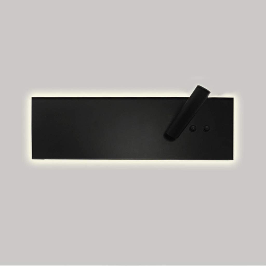 YYLKL Modern Wall Sconce - Warm White Vanity Bathroom Light, Makeup Mirror Lighting, Dimmable Picture Wall Lamp for Bedroom, Living Room & Hallway (Black) - Perfect for Makeup Application, Reading & Ambient Lighting
