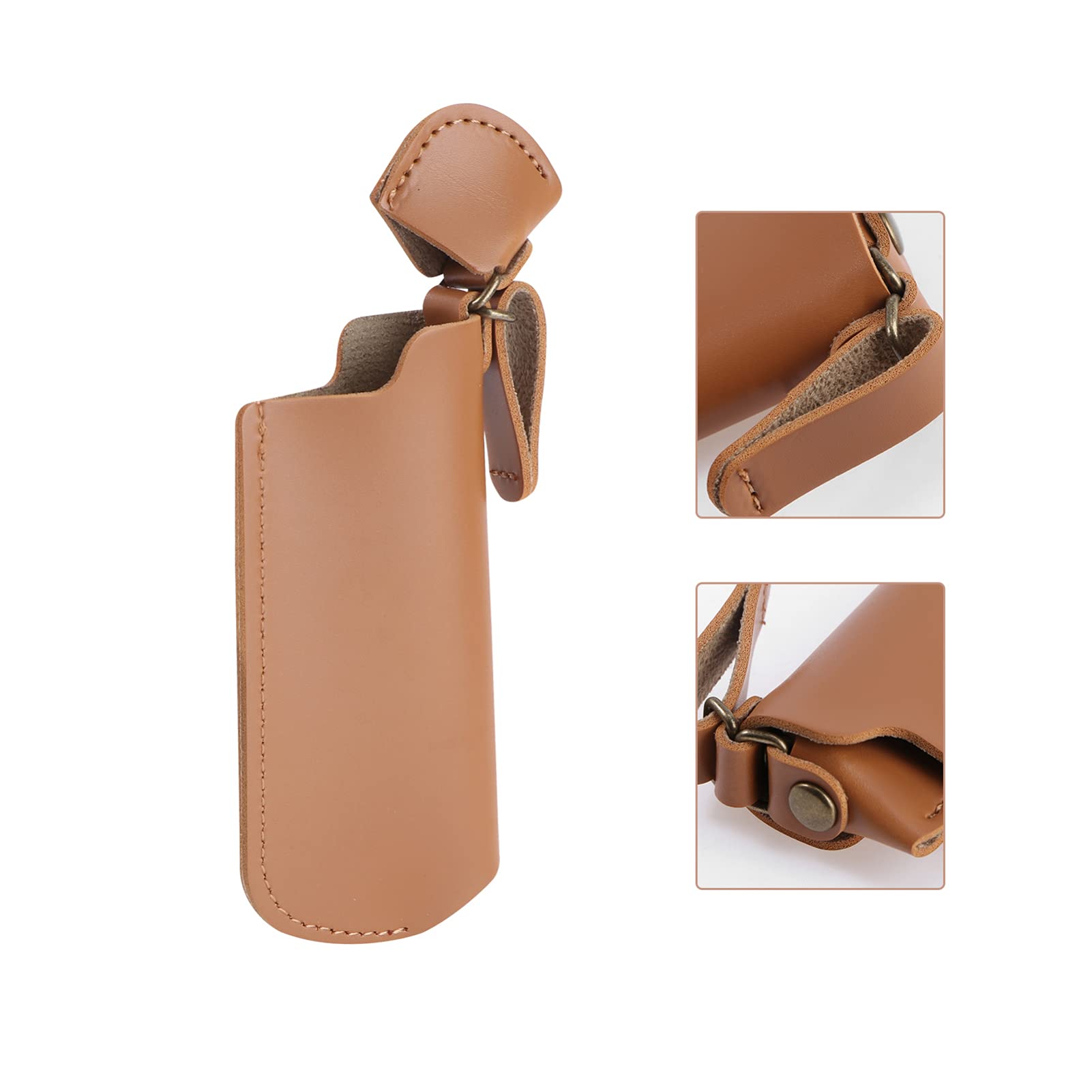 DOITOOL Genuine Leather Lighter Holder Case - Belt Clip & Telescopic Design for Zippo Lighters, Travel & Outdoor Accessories | Perfect for Camping, Hiking & Everyday Carry