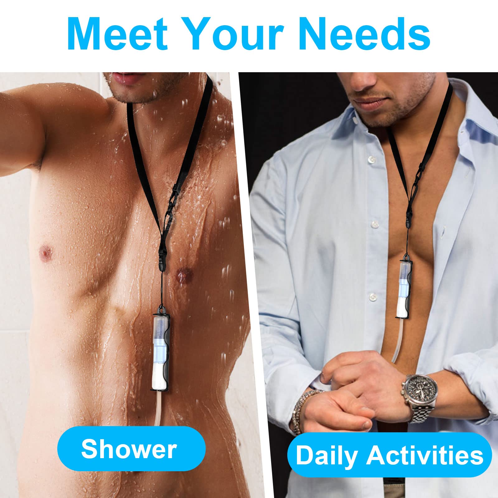 Baxter 5C4482 PD Catheter Holder with Adjustable Lanyards for Shower Support