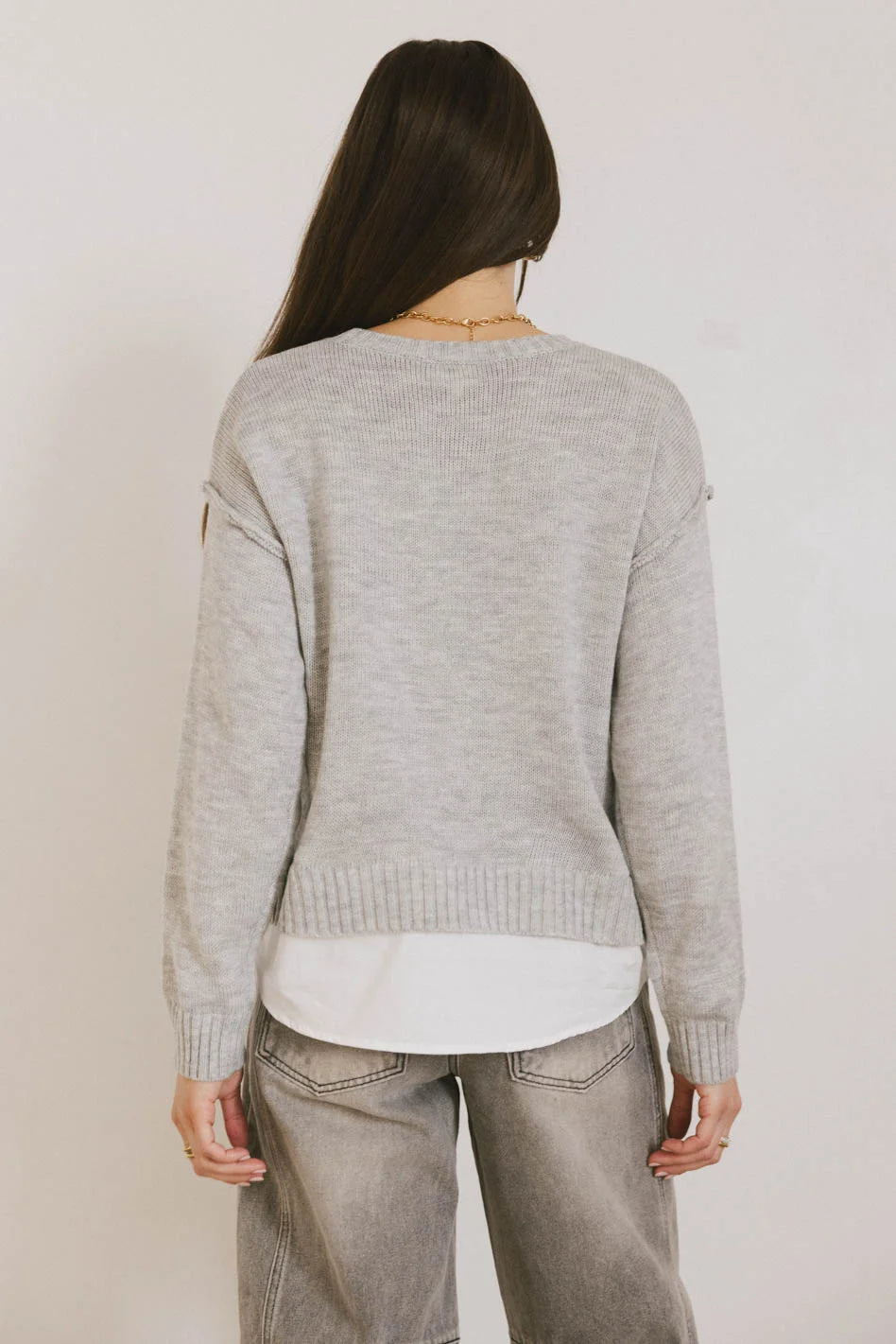 Stylish Marcel Knit Sweater in Grey for Women | Cozy Winter Pullover | Perfect for Casual Outings & Office Wear | FINAL SALE