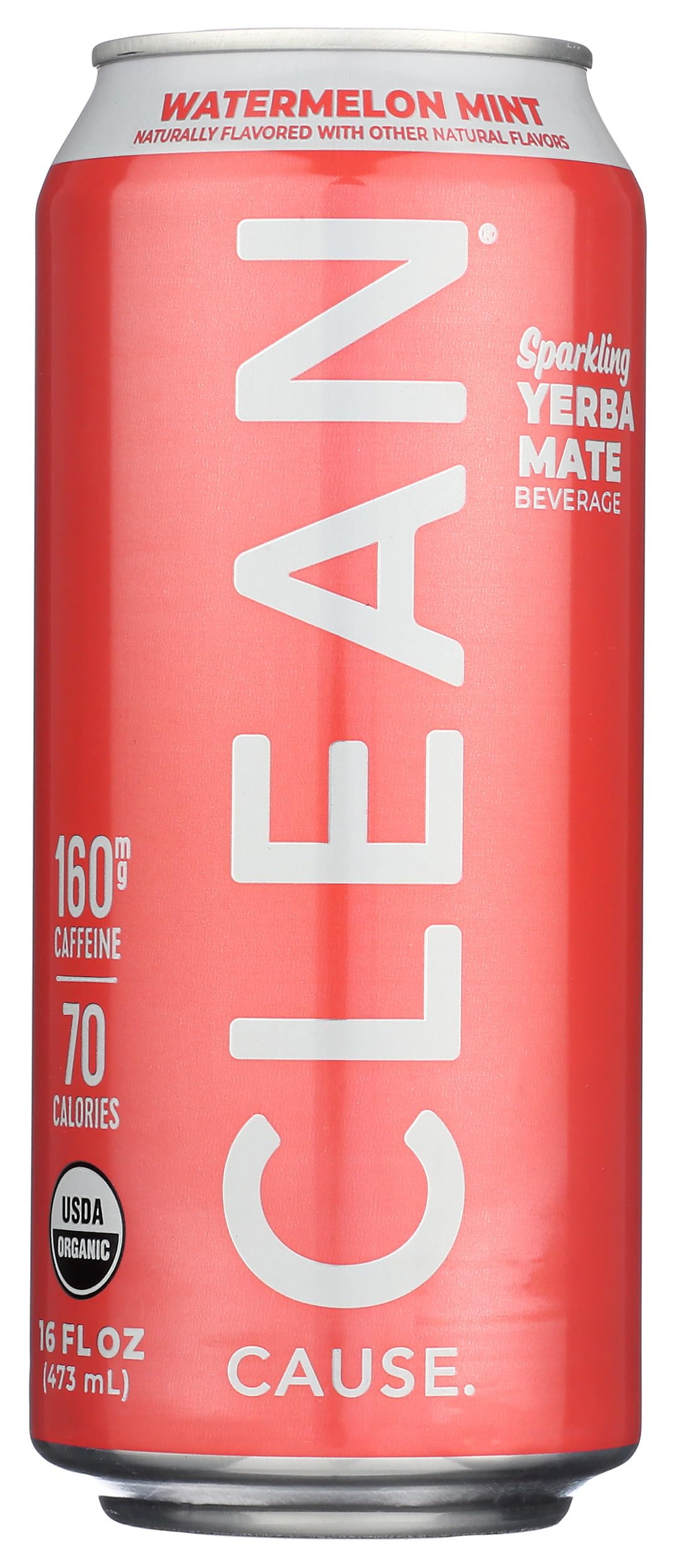 Organic Sparkling Watermelon Mint Yerba Mate Energy Drink - 16 Fl Oz (12 Pack) | USDA Certified, Caffeinated & Refreshing | Perfect for Workouts, Office Boost & Outdoor Adventures