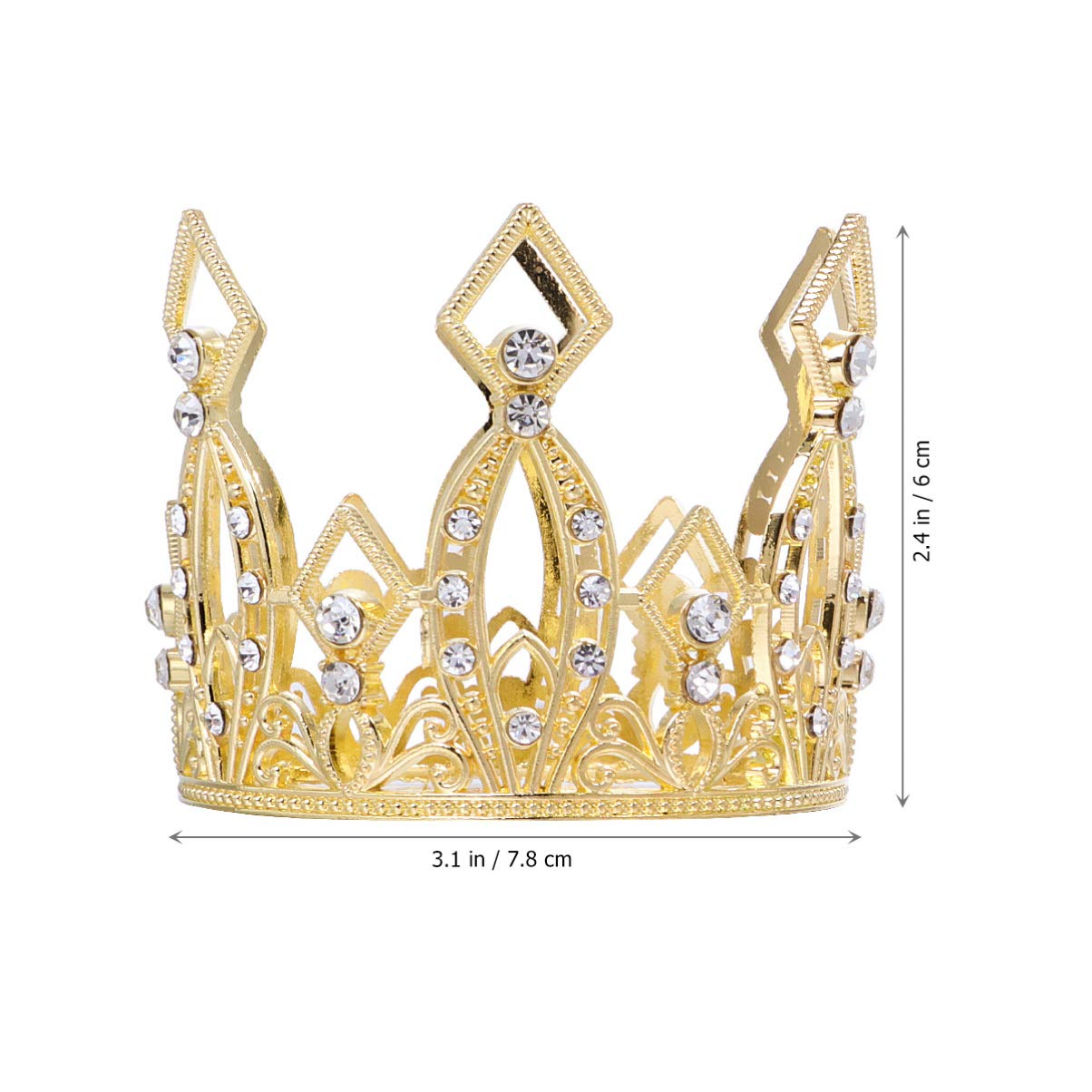 6 Pcs Baptism Cake Decorations Set - Turban Headbands for Birthday, Wedding & Dessert Crowns | Perfect for Girls' Parties, Baby Showers & Special Events