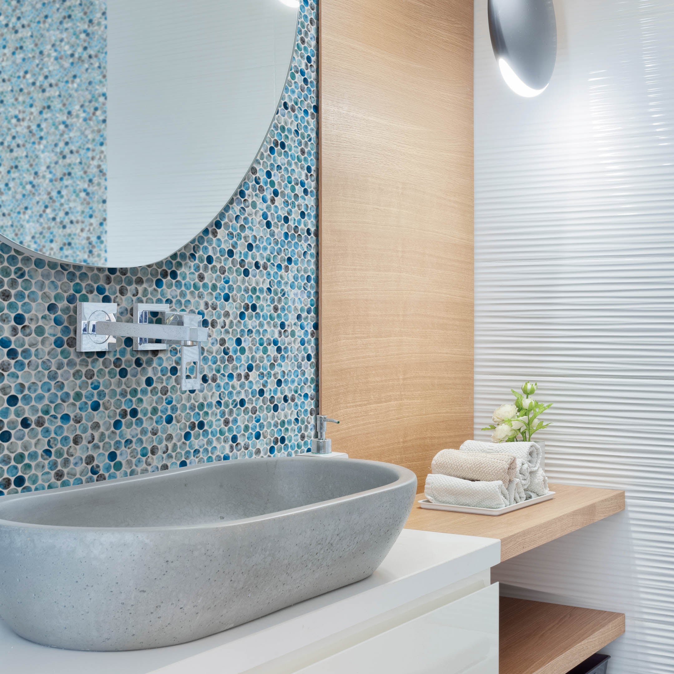 Premium Onix Penny Round Mosaic Tile - Natural Stone Backsplash & Bathroom Wall Decor - Perfect for Kitchen, Shower, and Flooring Designs