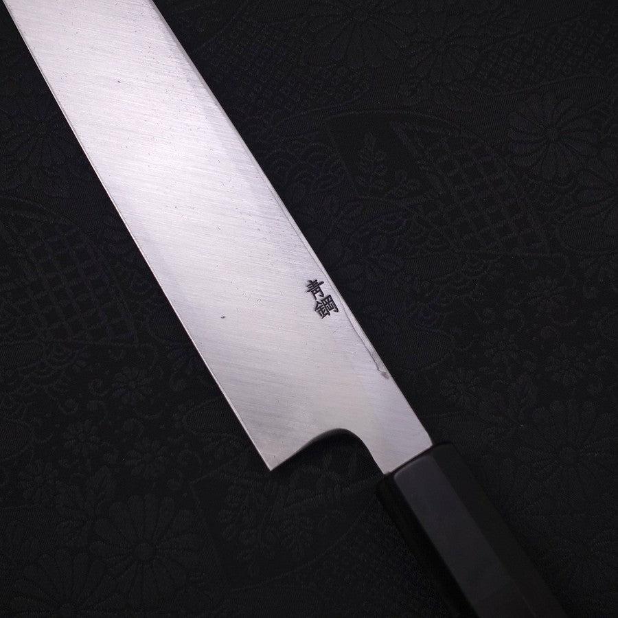 Premium Yanagiba Sushi Knife - Blue Steel #2 Kurouchi Finish with Sakura Fuji Buffalo Ebony Handle (270mm) - Perfect for Sushi Chefs & Japanese Cuisine Lovers