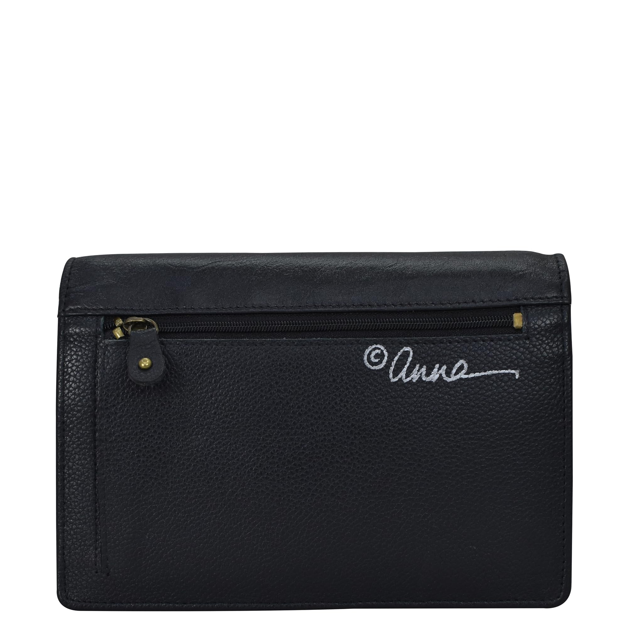 Anuschka Anna Flap Crossbody Bag - Dreamy Blossoms Black Floral Print Handbag for Women | Perfect for Date Night, Travel & Everyday Use