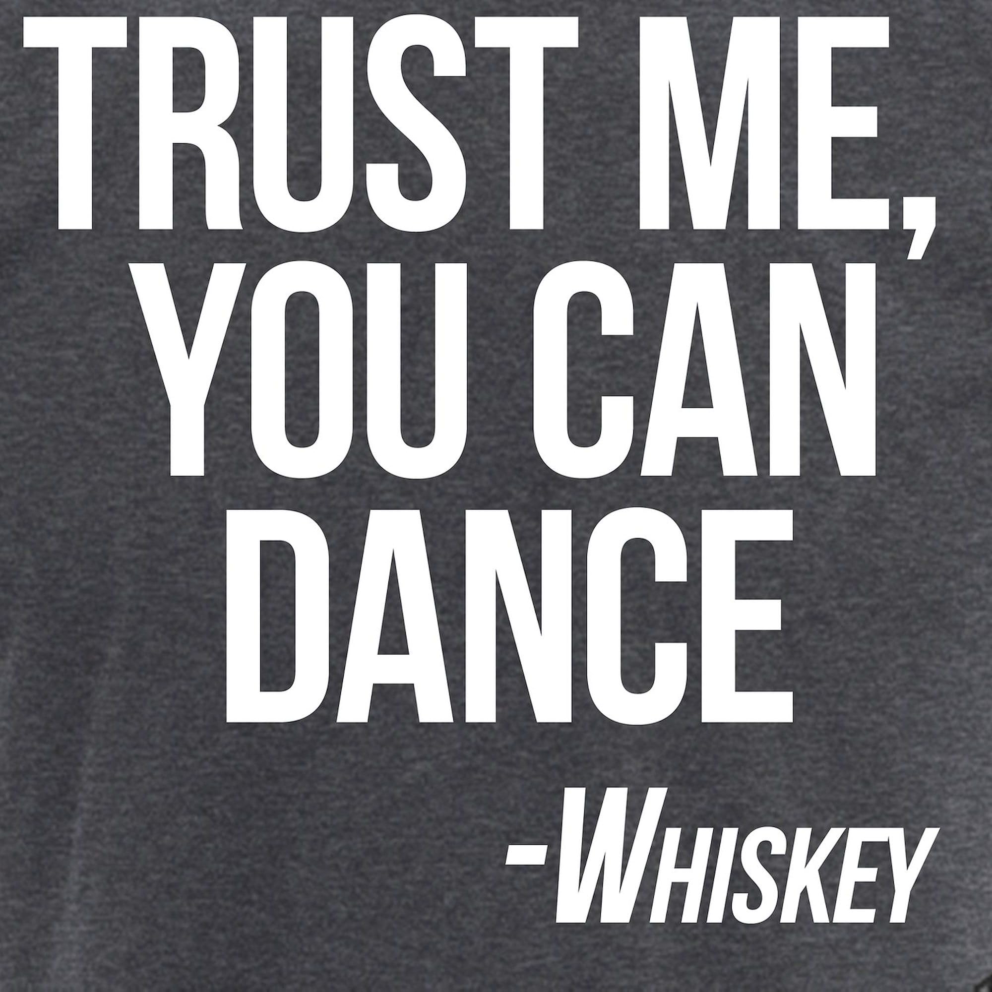 Whiskey You Can Dance Men's Novelty Pajamas - Charcoal Gray Sleepwear for Whiskey Lovers | Perfect for Christmas Gifts, Birthday Presents & Lounge Wear