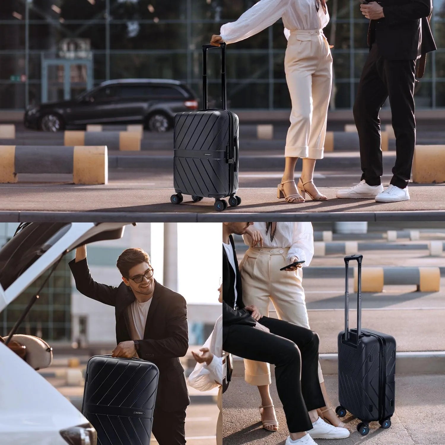 Daren 16-20 Inch Lightweight Hardside Carry On Luggage - Perfect for Air Travel, Business Trips & Weekend Getaways