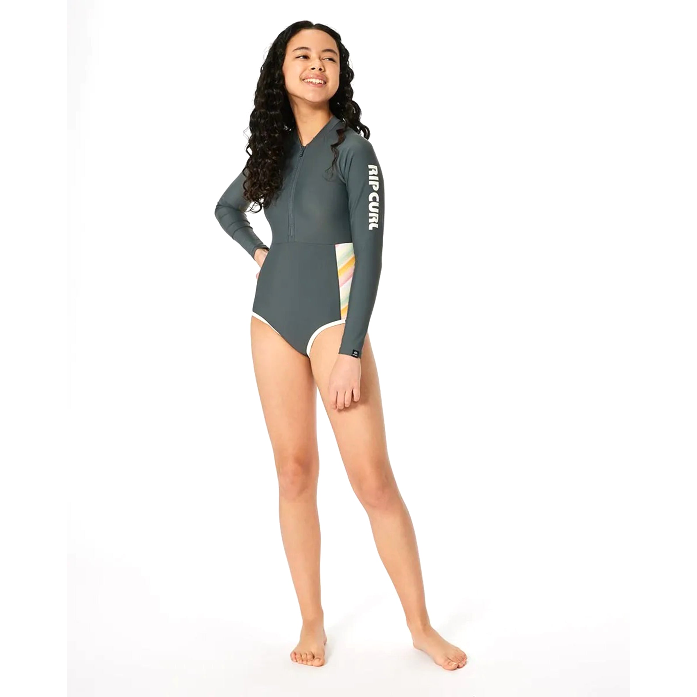 Trippin UPF 50+ Long Sleeve Surf Suit for Men & Women - Sun Protection Rash Guard for Swimming, Surfing, and Beach Activities (Sizes 8-14)