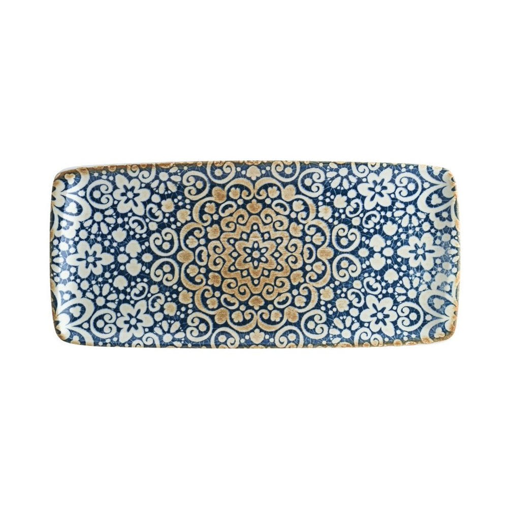 Bonna Alhambra 9 x 6.5 Inch White Porcelain Rectangular Serving Platter - Elegant Appetizer Plate for Cheese, Desserts, and Party Snacks - Perfect for Dinner Parties, Weddings, and Holiday Entertaining