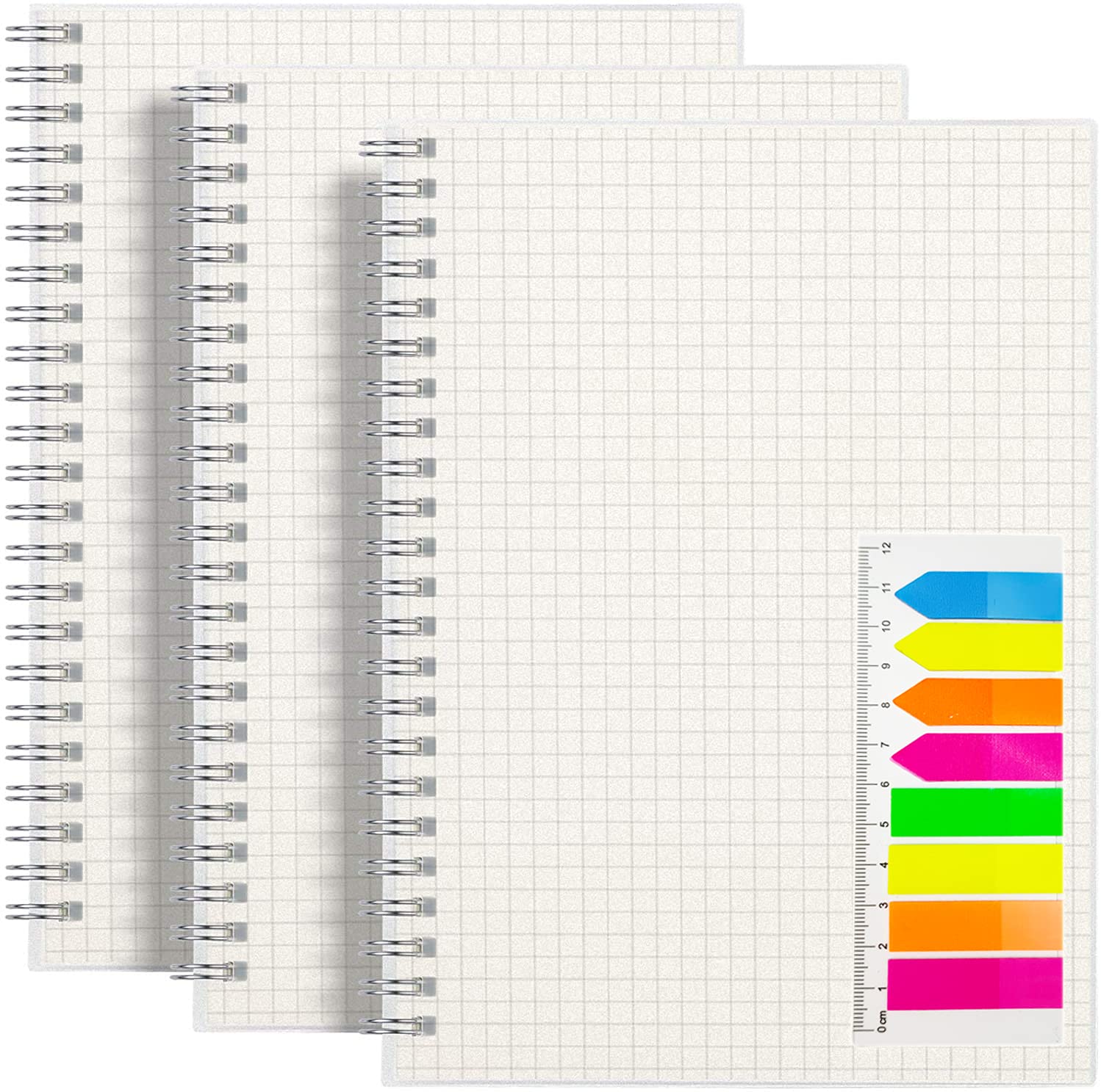 SOYOOFIS 3-Pack A5 Spiral Notebooks (5.8