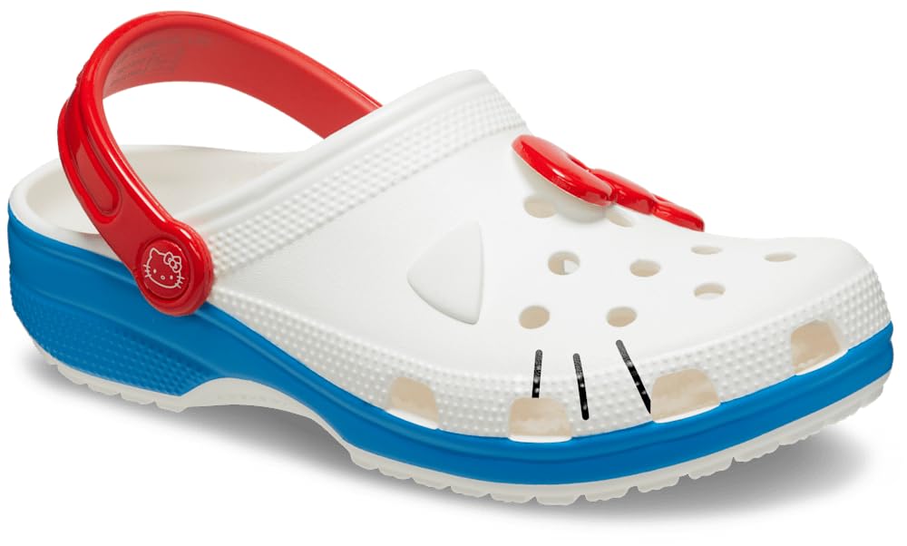 Crocs Unisex-Adult Classic Hello Kitty Clogs | Comfortable Slip-On Shoes for Men & Women | Perfect for Casual Wear, Beach, Pool & Indoor Use