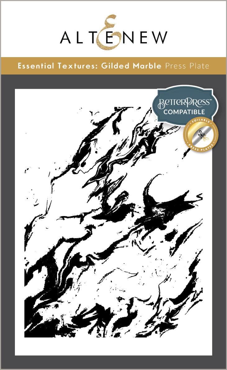 Premium Gilded Marble Texture Press Plate - Elegant Foil Stamping Tool for DIY Scrapbooking, Card Making & Wedding Invitations - Perfect for Crafting, Paper Arts & Stationery Design
