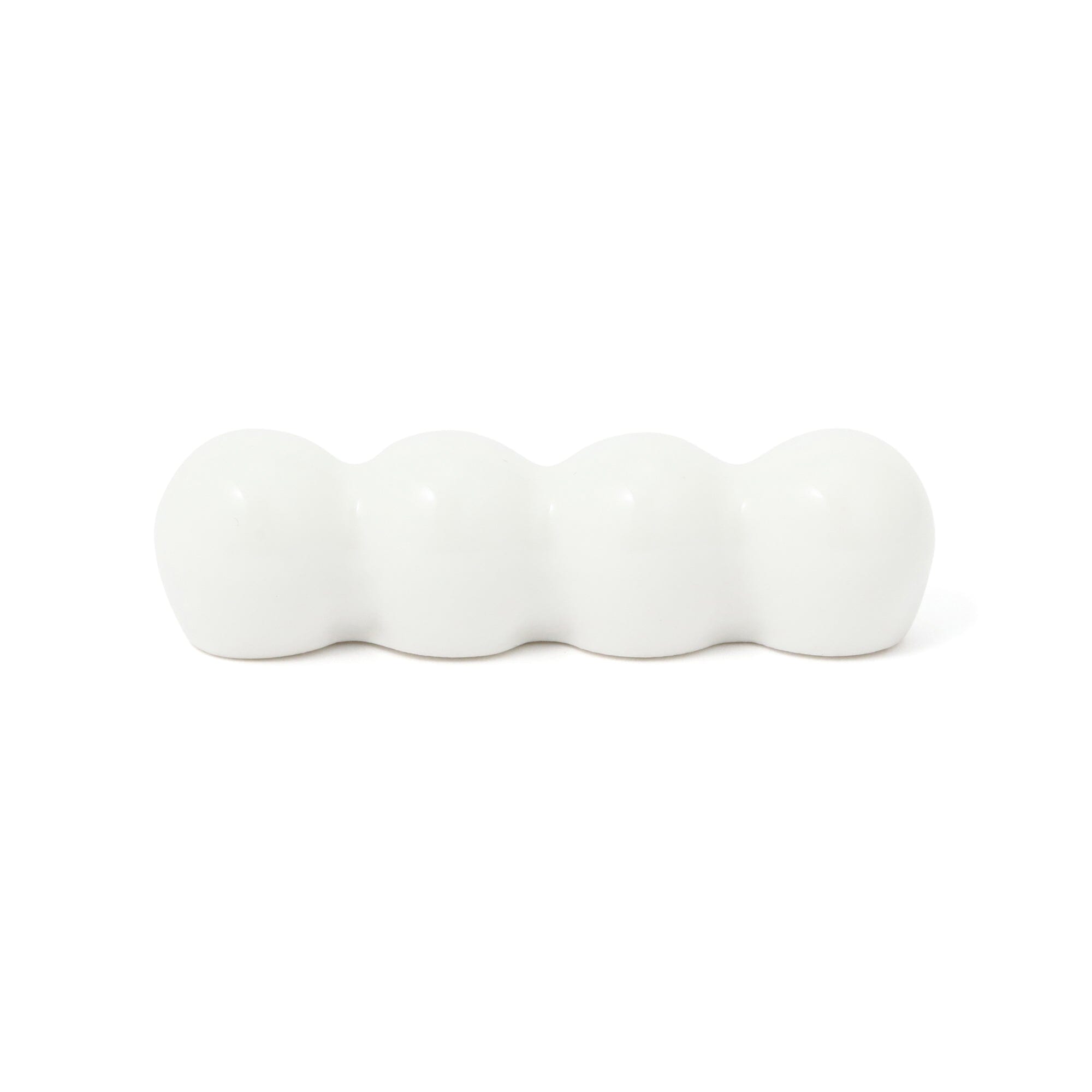 Pom Pom Chopstick Rests Set of 2 - White Ceramic Sushi Chopstick Holders for Japanese & Asian Dining, Perfect for Sushi Nights and Home Decor
