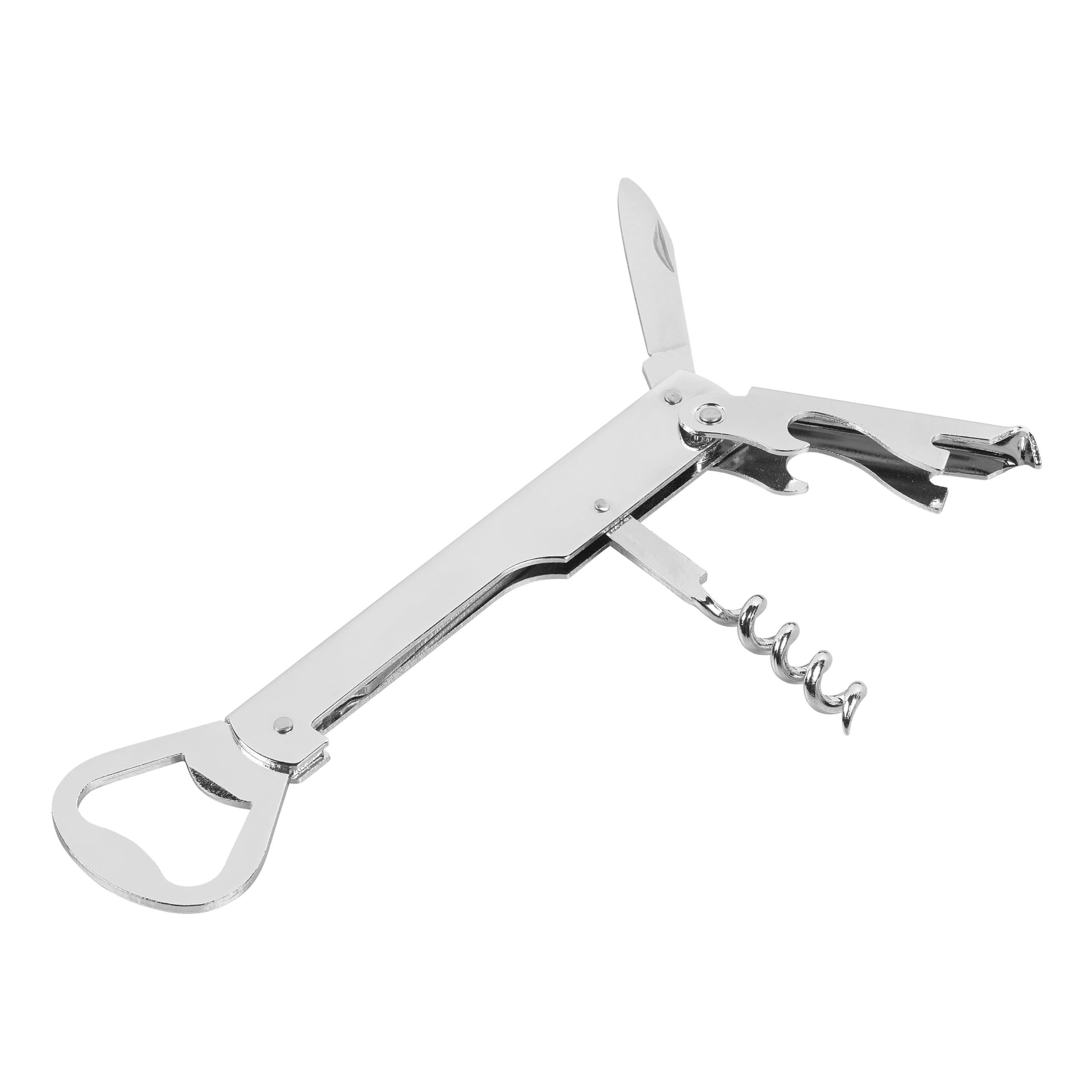 Premium Waiter's Friend Corkscrew - Multi-Functional Bar Tool for Opening Wine & Beer Bottles Easily | Dishwasher Safe | Perfect for Home Bars, Restaurants & Wine Enthusiasts