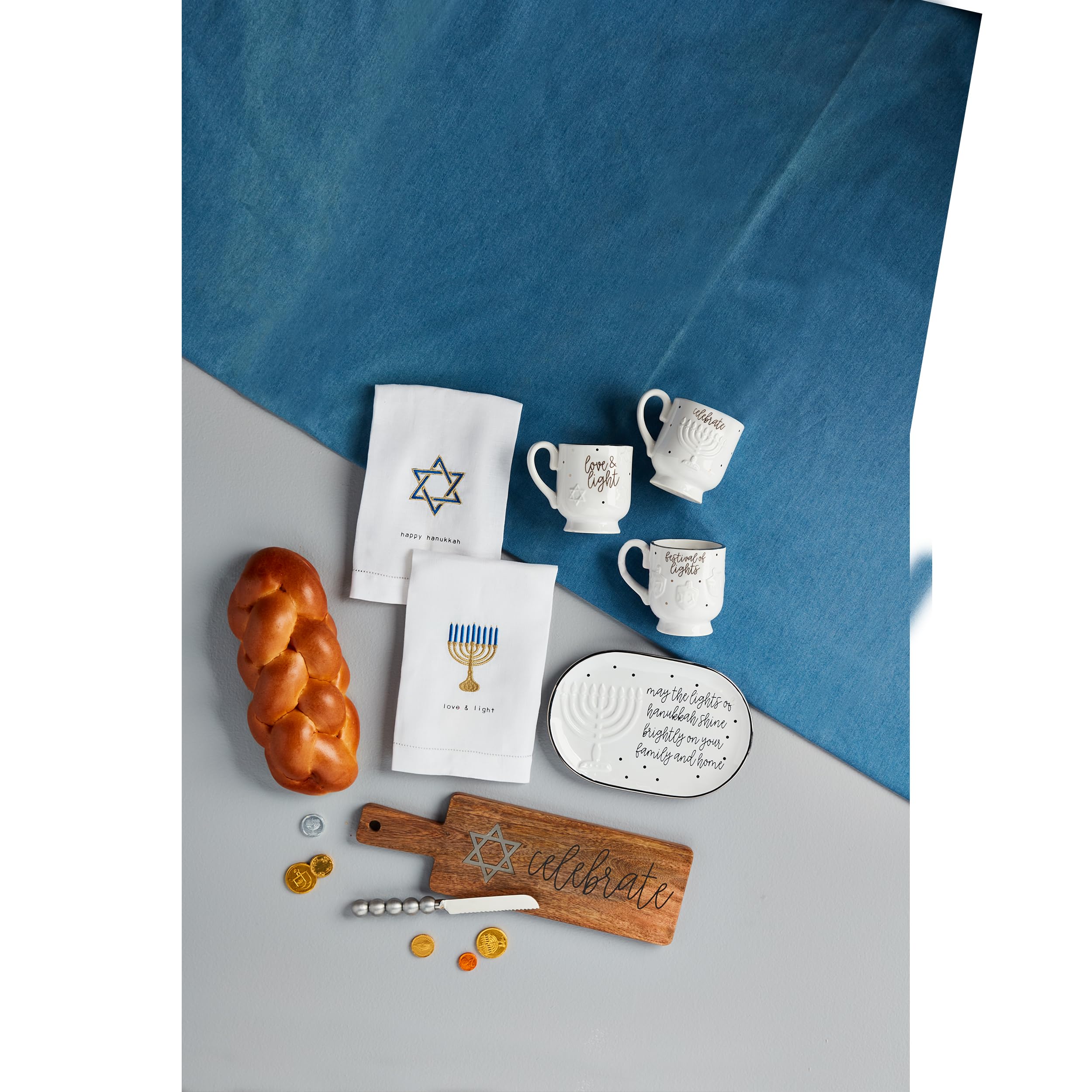 Mud Pie Hanukkah Sentiment Plate - 6 3/4