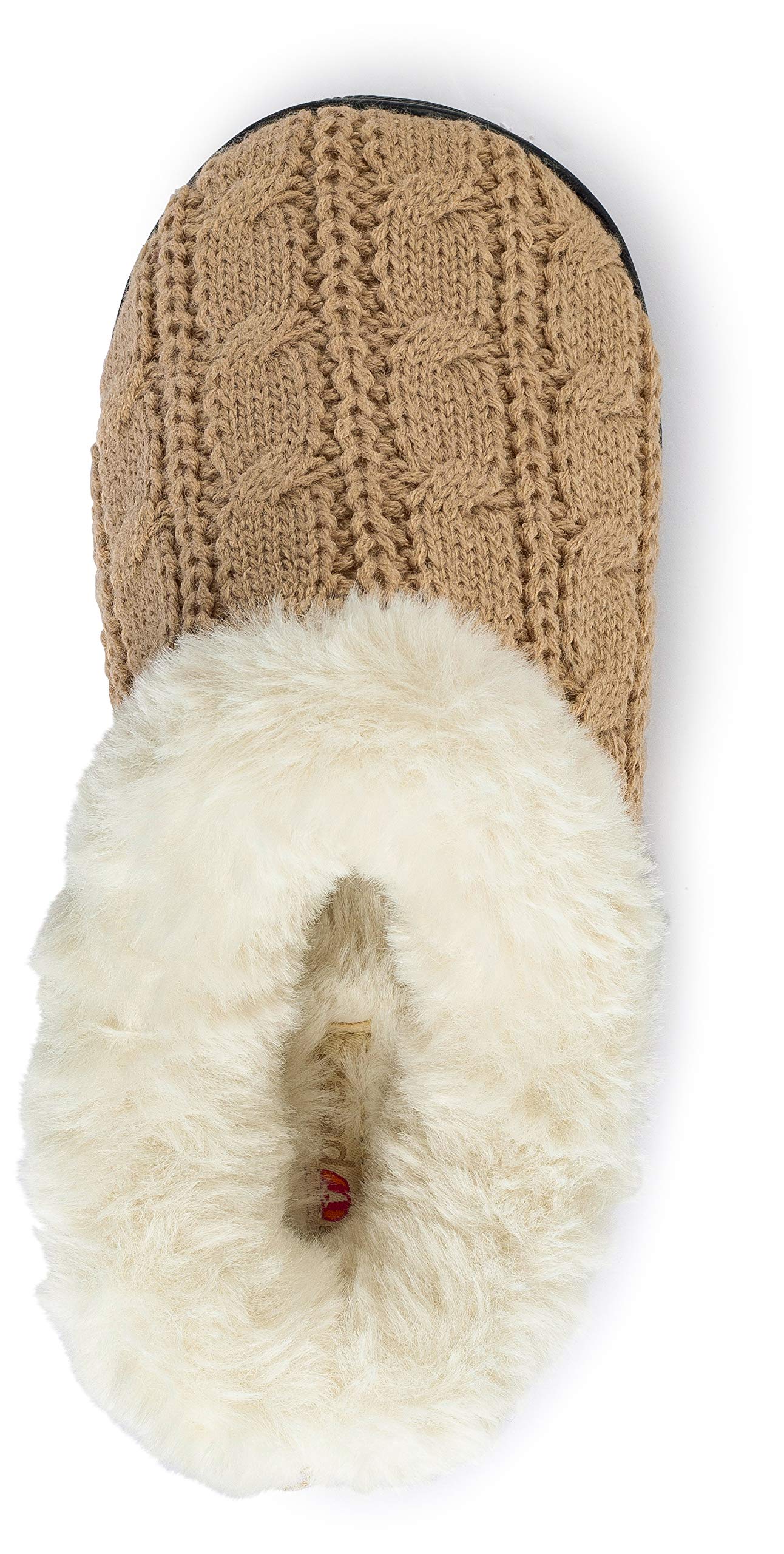 Cozy Girls Cable Knit Slippers - Fleece Lined House Shoes for Indoor Comfort - Perfect for Winter, Home & Lounge Wear