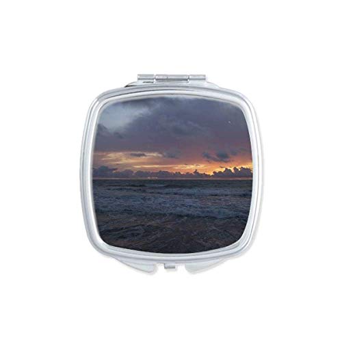 DIYthinker Ocean Sky Water Science Nature Picture Mirror - Portable Compact Pocket Makeup Mirror with Double Sided Glass for Travel, Home Vanity & Gift Ideas