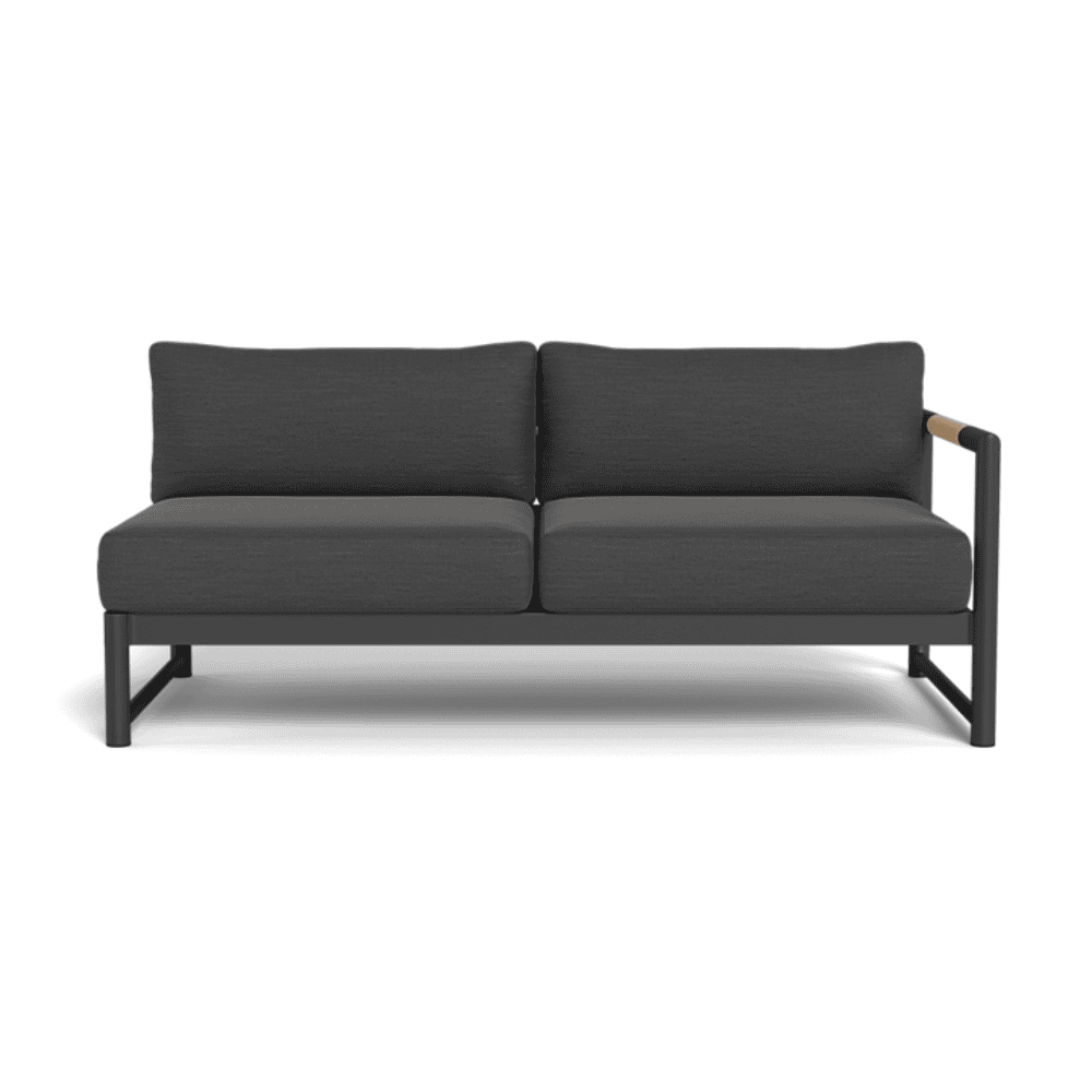 Breeze XL Outdoor Patio Loveseat with Right Arm - Perfect for Gardens, Decks, and Poolside Relaxation