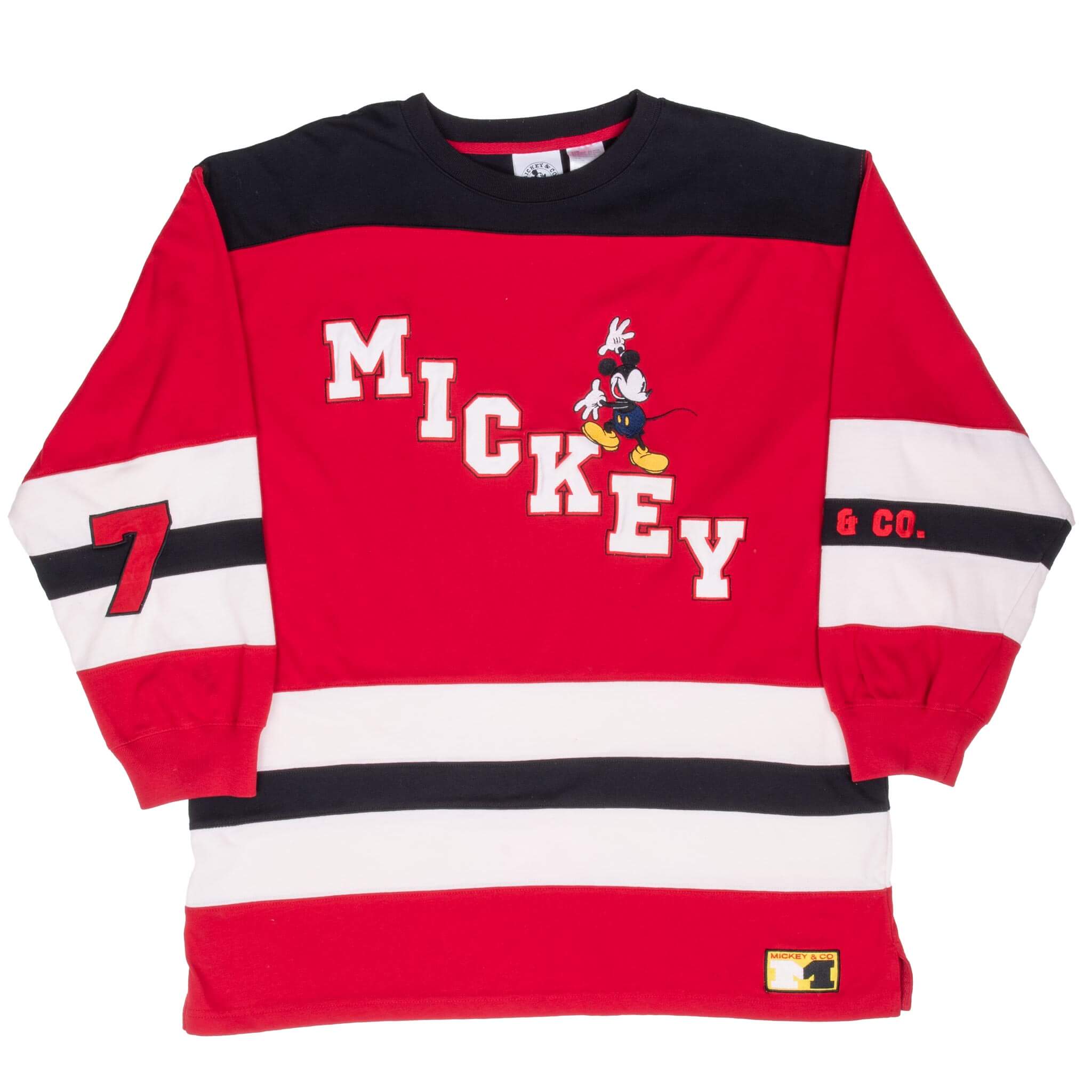 Vintage 1990s Disney Mickey Mouse Long Sleeve T-Shirt XL - Retro Cartoon Graphic Tee for Men & Women - Perfect for Casual Wear, Theme Parties & Disney Fans Collection
