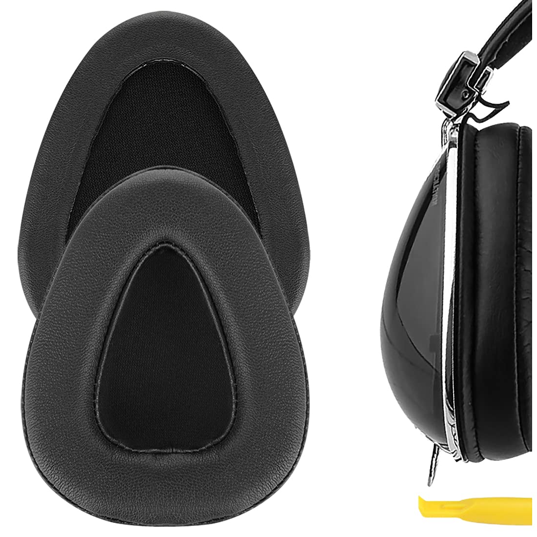 Geekria QuickFit Replacement Ear Pads for Skullcandy Aviator Series Headphones - Premium Memory Foam Cushions, Noise Isolation Earpads, Comfortable Ear Cups Cover (Black) - Perfect for Gaming, Music & Travel