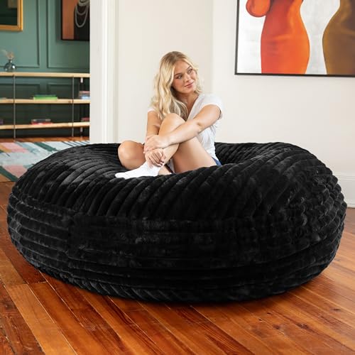 Mondo Black Faux Fur