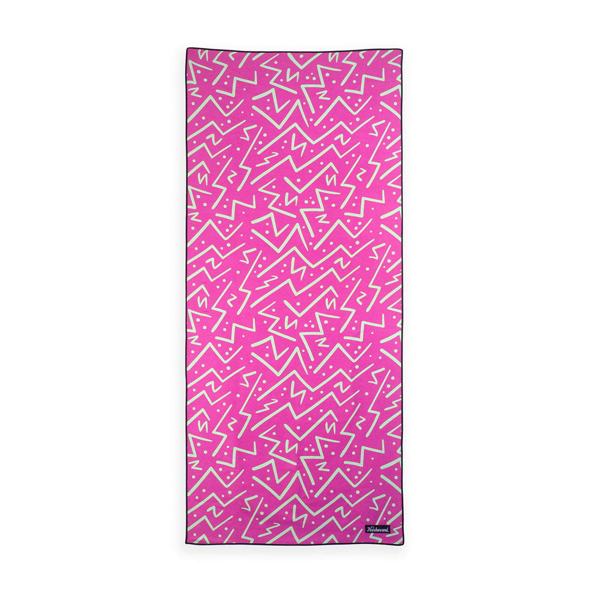 Adventure Towel - Quick Dry & Lightweight Travel Towel in Pink Zigzag Pattern | Perfect for Camping, Hiking, Beach & Yoga