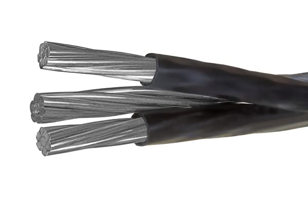 300' Aluminum 6-6-6 Triplex Overhead Service Drop Cable - Nassau Electrical Supply - Ideal for Residential & Commercial Power Distribution