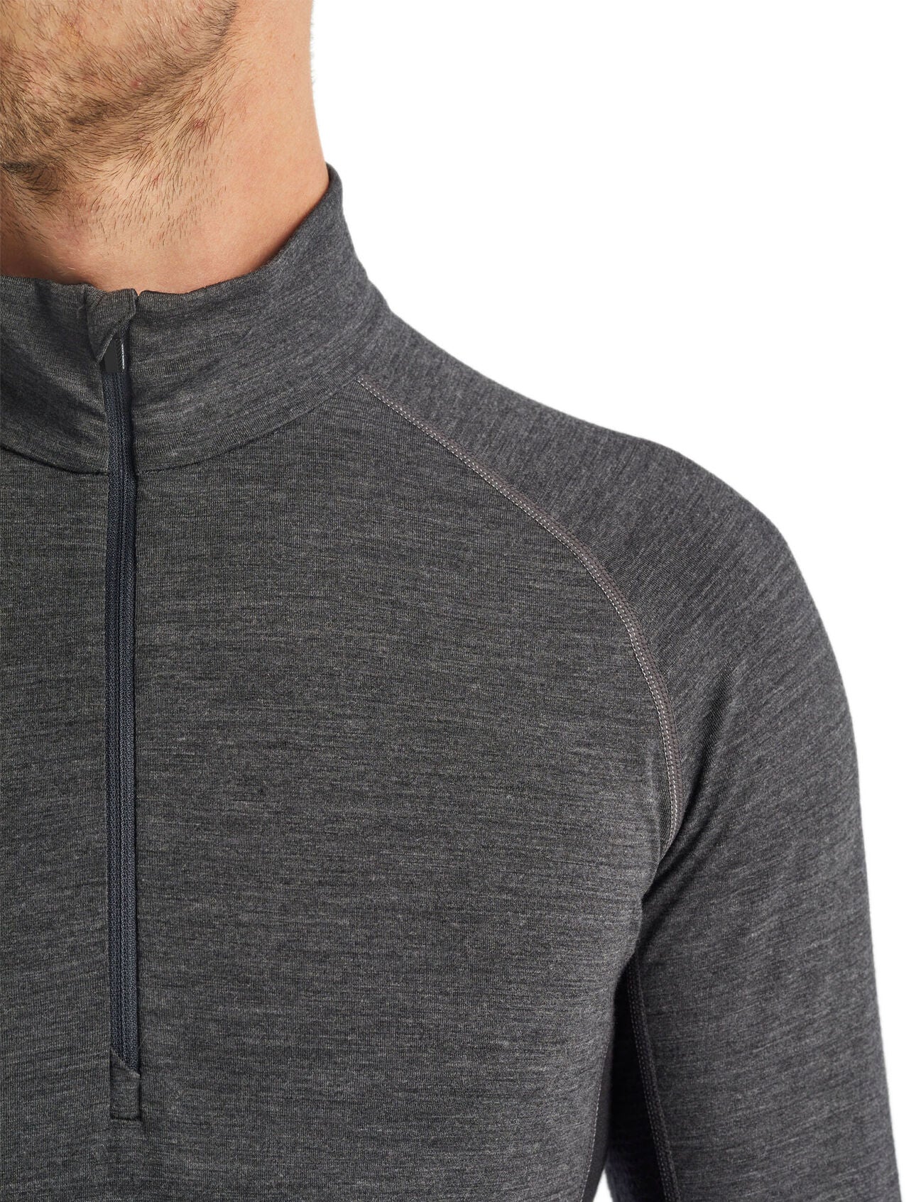 BodyfitZone™ Merino 260 Zone Long Sleeve Half Zip Thermal Top for Men - Breathable Base Layer for Hiking, Skiing & Winter Sports - IB104361