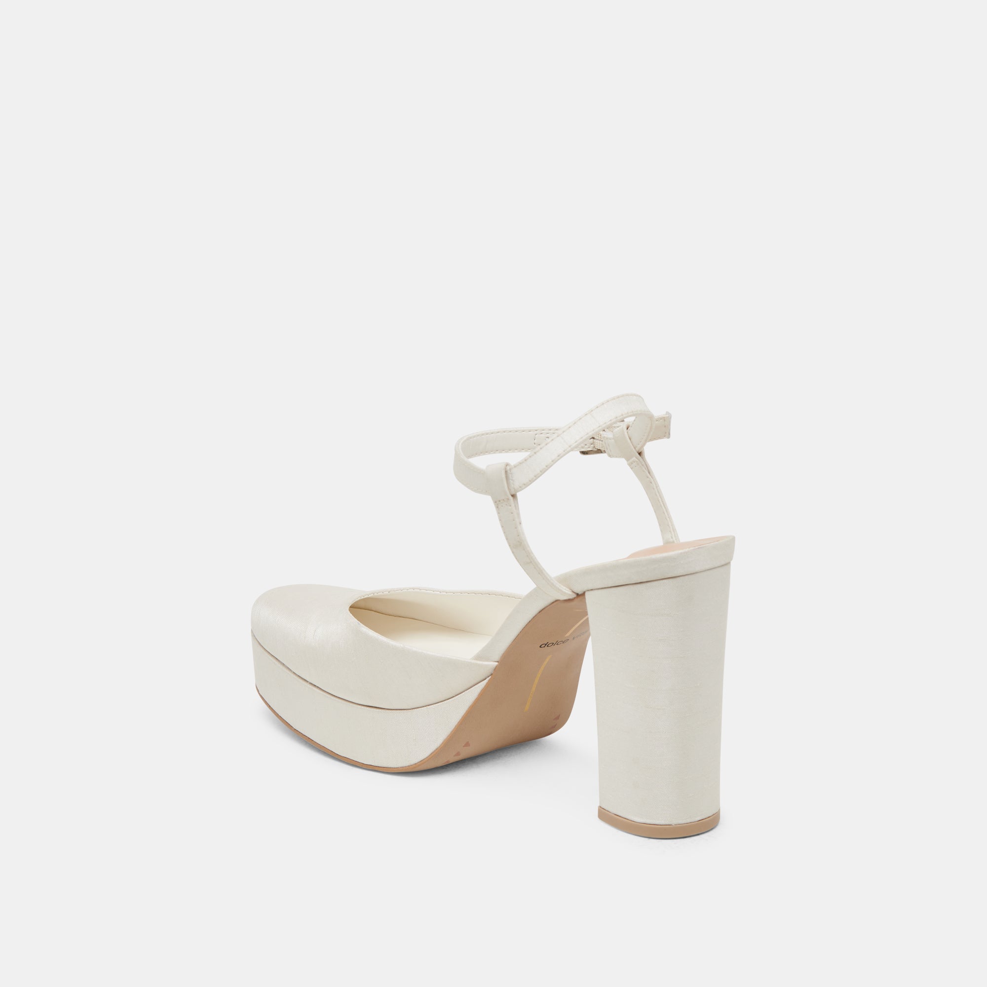 Claud White Satin Heels - Elegant Women's High Heels for Weddings, Parties & Special Occasions