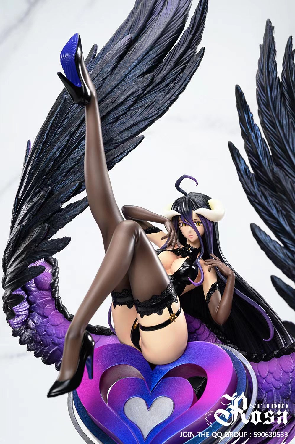 Rosa Studio Albedo Cosplay Costume - Overlord Anime Character Outfit for Halloween, Conventions & Cosplay Events