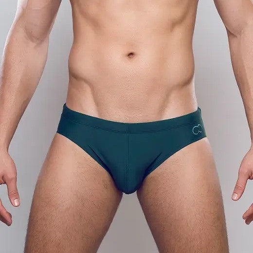 2EROS Core Swim Brief - Forest Green Men's Swimwear for Beach, Pool & Vacation - Comfortable & Stylish Swim Trunks