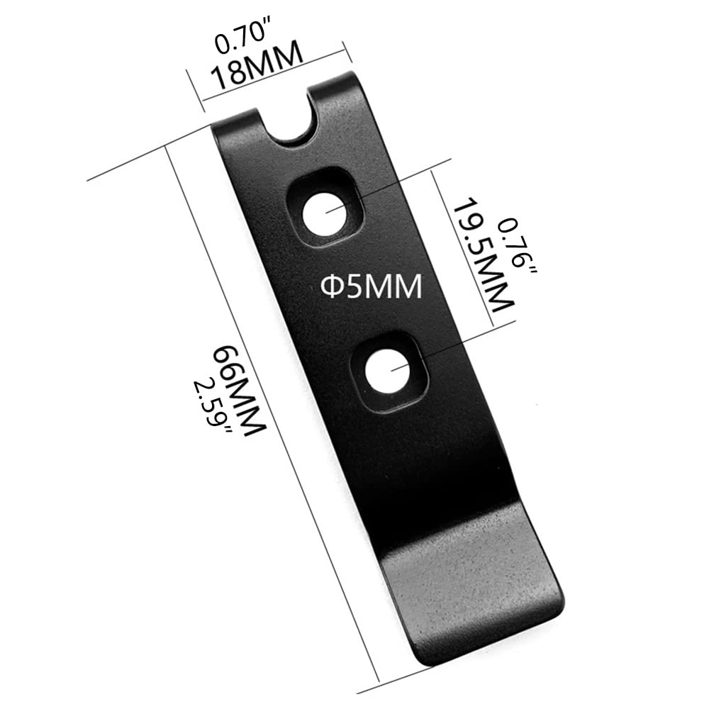 XANHOY Stainless Steel Belt Sheath - Waist Clip for Knives & Tools - Outdoor & Tactical Use